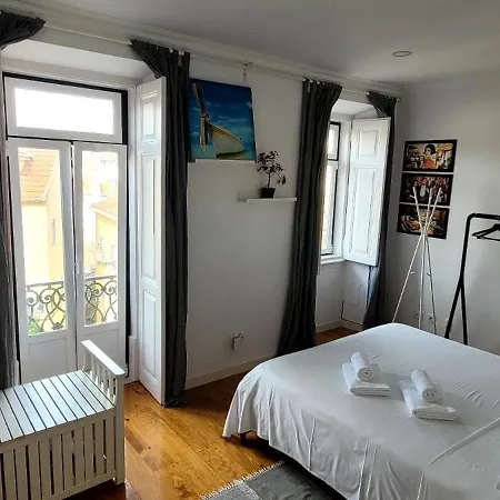 Varanda Privada Iroom Quarto em Acomodações Particulares Lisboa